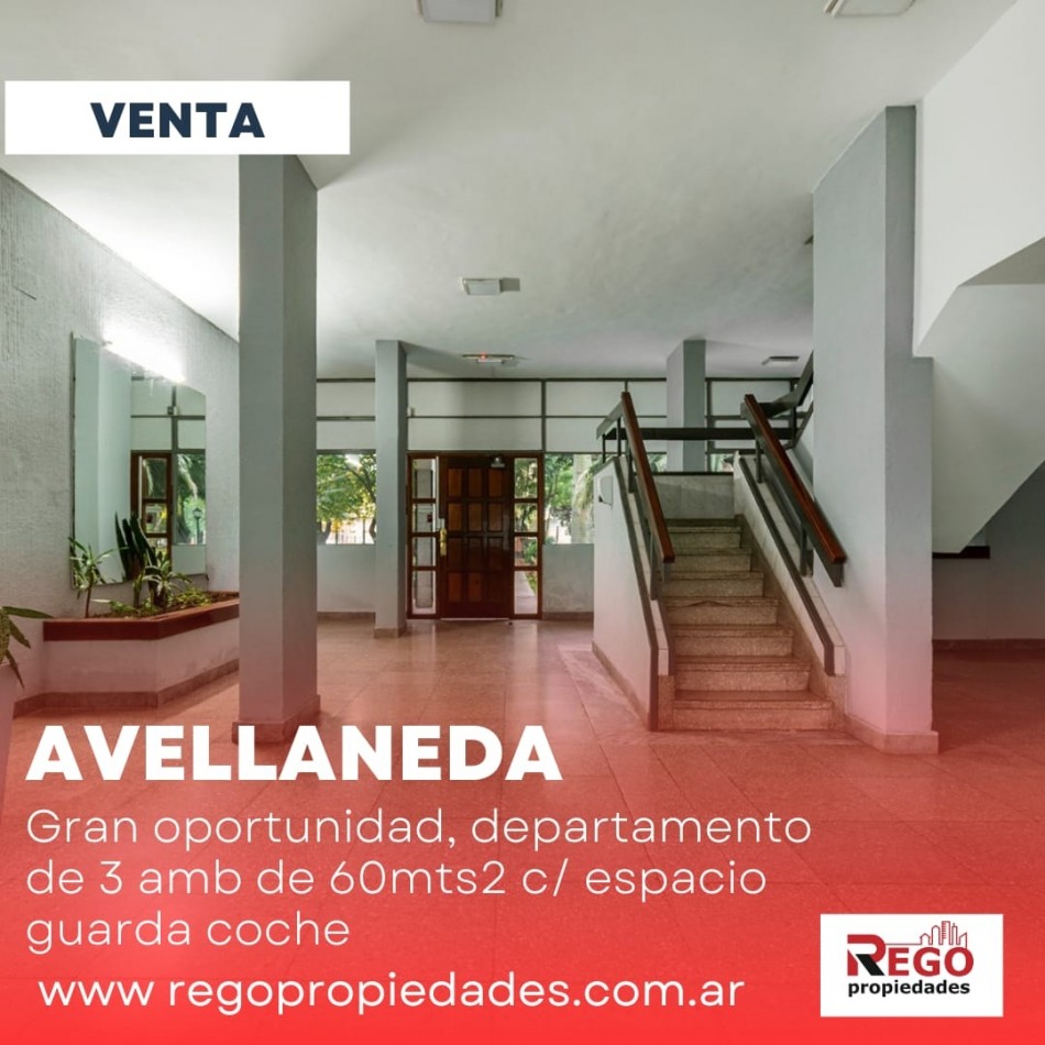 Departamento 3 ambientes en complejo cerrado - Avellaneda Centro