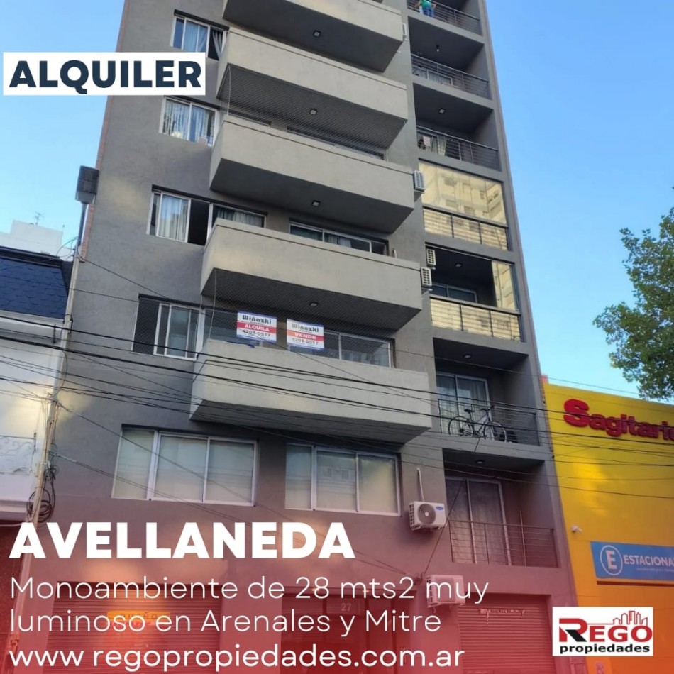 ALQUILER | MONOAMBIENTE LUMINOSO EN PISO ALTO 