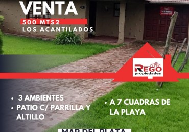 Casa de 4 ambientes en los Acantilados