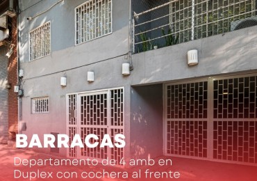 DEPARTAMENTO EN DUPLEX - C/COCHERA CUBIERTA Y PARRILLA