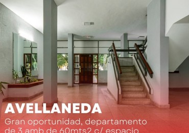 Departamento 3 ambientes en complejo cerrado - Avellaneda Centro