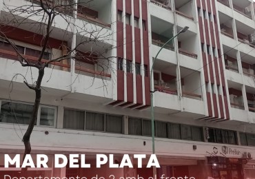 VENTA DEPARTAMENTO DE 2 AMBIENTES C/DEPENDENCIA - AL FRENTE A 1 CUADRA DEL MAR